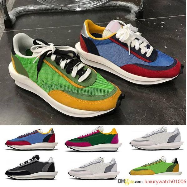 

2019 sacai ldv waffle running shoes for men women black white grey pine green gusto varsity blue mens trainers fashion sports sneakers