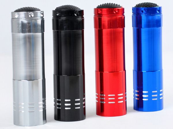 

Item portable 9 cree led uv light fla hlight hiking torchlight aluminium alloy money detecting led uv lamp light with box