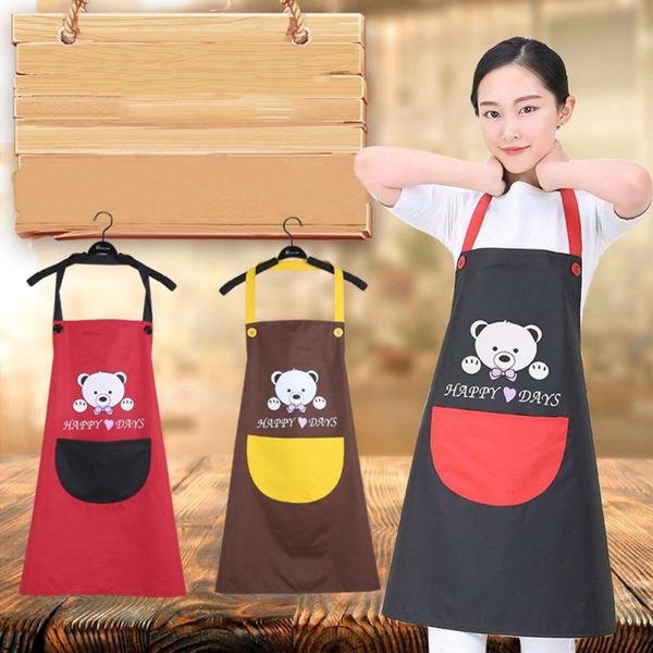 

apron waterproof, oil resistant,breathable bear kitchen waterproof apron