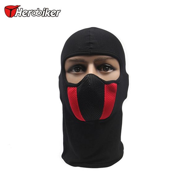 

1pcs herobiker face mask breathable dustproof cotton motocross cycling helmet balaclava motorcycle full face mask