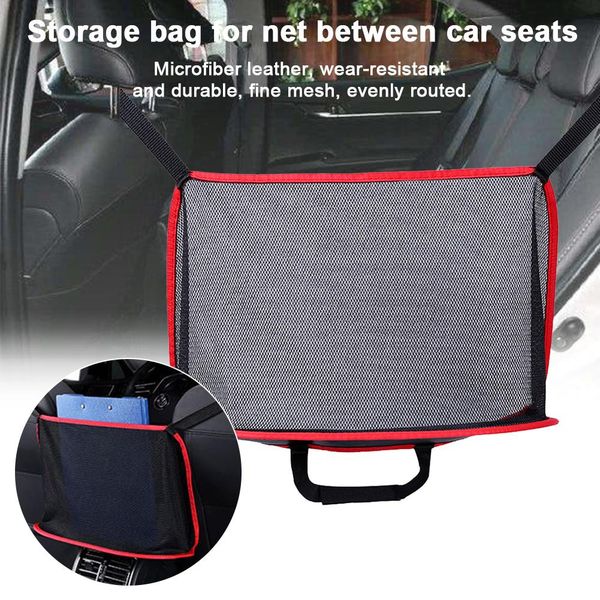 

pocket car storage bag multi-function hanging bag block net debris storage for net between car seats