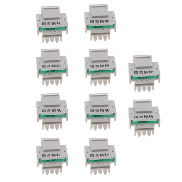 

10pcs rj11 cat3 jack module socket connector telephone moduler white 6p4c