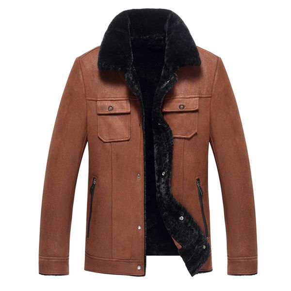 

leather jacket men short men's clothing motorcycle jacket winter mens jackets and coats 2020 chaquetas hombre 0898 pph808, Black