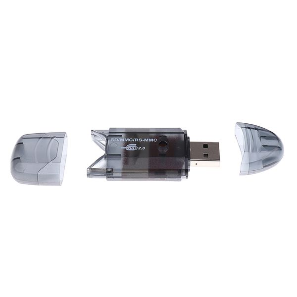 

usb 2.0 memory card reader writer адаптер для sd sdhc tf карты черный
