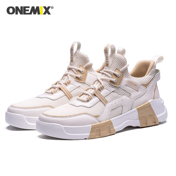 

onemix men sport shoes casual shoes outdoor walking sneakers running flat, Black