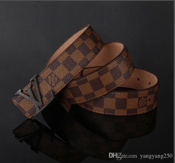 

new r women's wear belt fashion luxury gold buckle smooth buckle belt black band europe and the united states, Black;brown