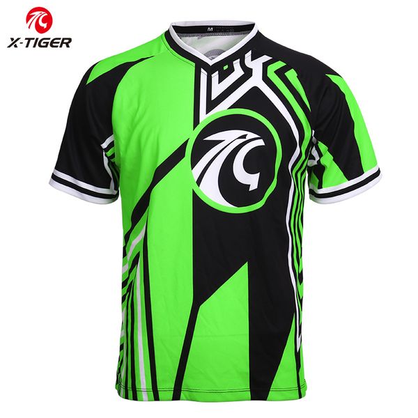 

x-tiger downhill jerseys summer bike dh shirt quick-dry cycling jerseys clothing mtb t-shirt motocross sports racing wear, Black
