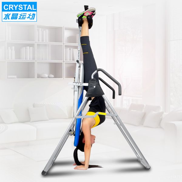 

adjustable folding handstand machine/ inversion table with handbrake stable and safe weight load 300kg reduces back stress