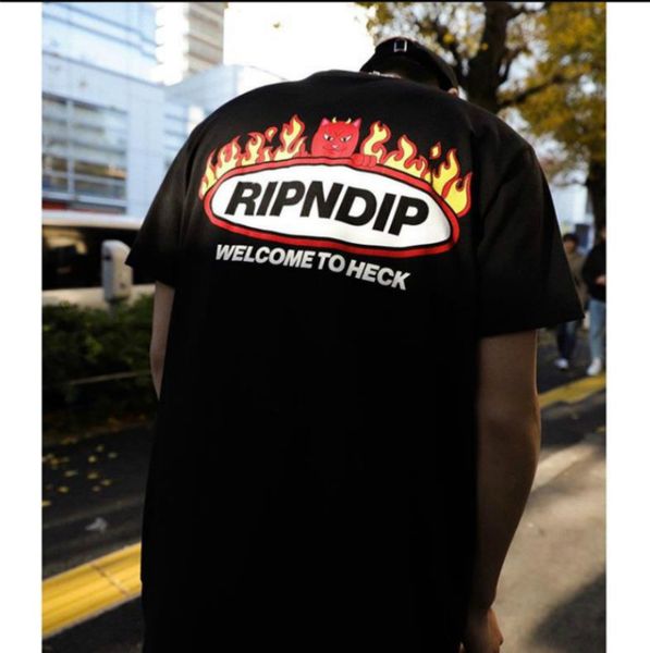 

20ss / ripdip мужского роскошный tshirts итальянского дизайнер звезды 1 тенниска платформа бренд летом печать тенниски пара тройки марочной, White;black