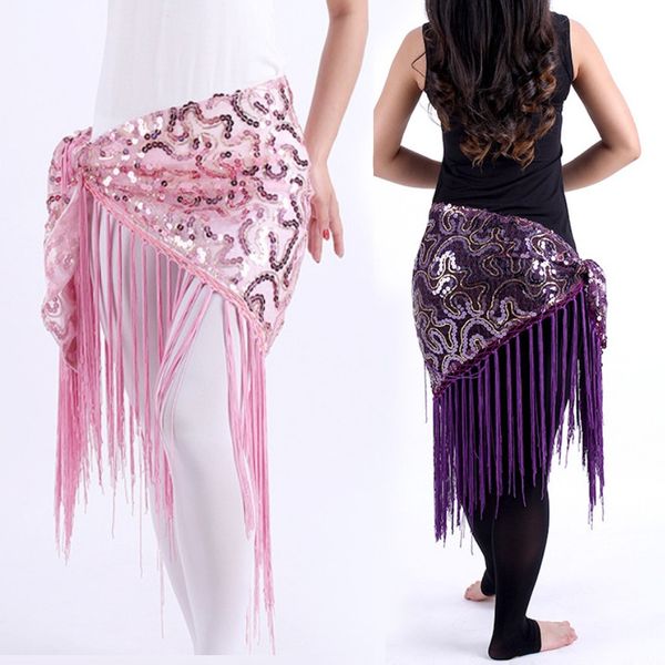 

women india belly dance costumes ladies dancer waist chain belt hip scarf female stage performance clothes, Black;red