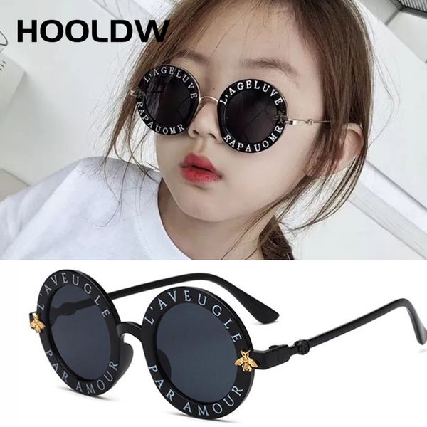 

new fashion small round kids sunglasses brand bee children sunglasses boys girls baby outdoors goggle shades eyewear, Blue