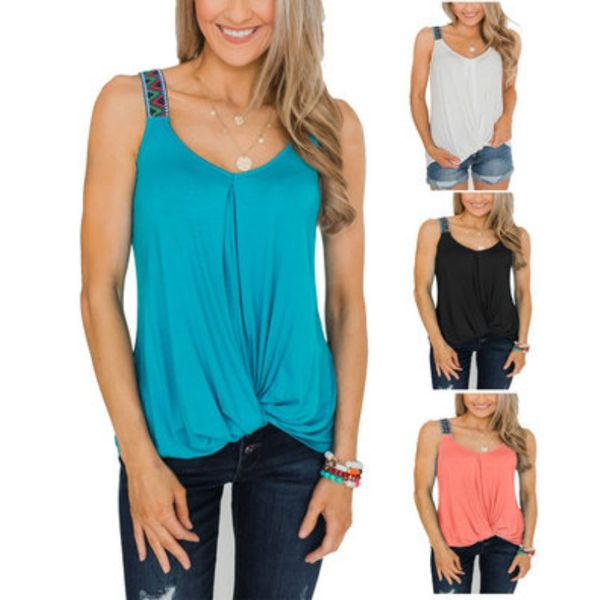 

womens designer women brand solid color ladys casual clothing new fashion trend tank 2020 new style wholesale, White
