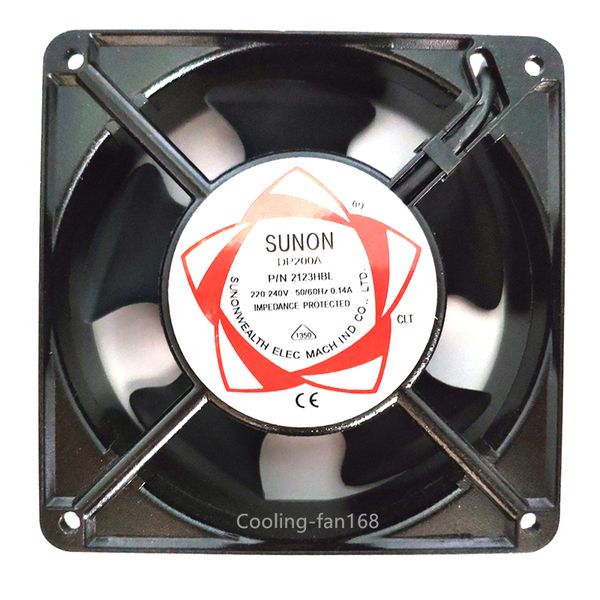

sunon dp200a p / n 2123hbl осевой вентилятор 220vac 0.14a 120 * 120 * 38мм шкаф охлаждающий вентилятор