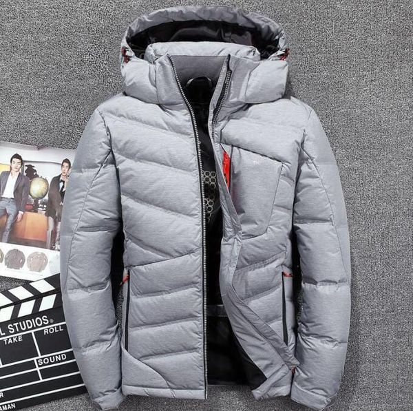 

fashion outdoor hooded down jacket north men winter sports thickening warm short paragraph windproof warm comfortable face parkas down360, Black