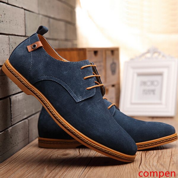 

leather real picture plus size fashion shoes men genuine leather mens casual shoes
