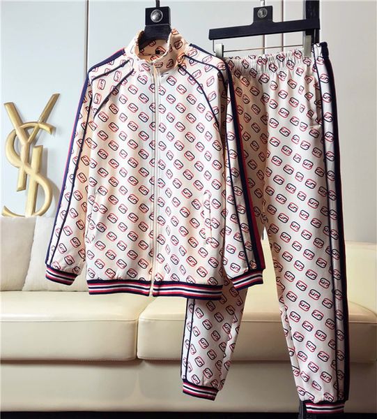 

autumn tracksuits for men brand designer coats &pants logo fashion cardigan men sweatshirts zipped mens clothing, Gray