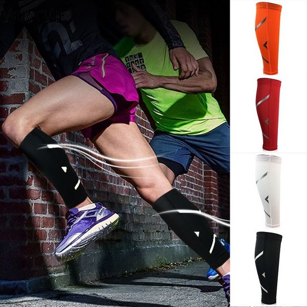 

vertvie calf protecctor sleeves elastic shin guard running football cycling compression breathable sport equipment, Black;gray