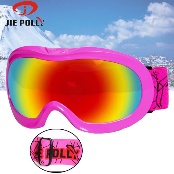 

children winter ski goggles snow snowboard goggles anti-fog big ski mask glasses uv protection for boys girls