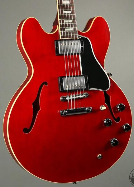 

custom shop prototype #1 eric clapton crossroads aged cherry relic 335 electric guitar one piece neck, abr-1 bridge, woman tone signature