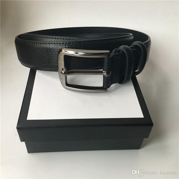 

3.8cm 3.4cm 2.0cm belt men women belt waist belts gold silver black buckle, Black;brown