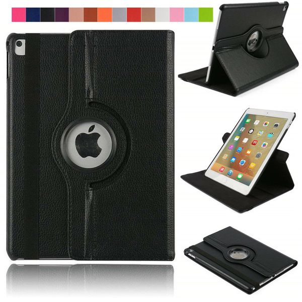 

Для IPad Air New IPad 9,7 10,5 IPad Pro 11 12,9 360 Вращение личи Кожа Типичные крышки случая стойки