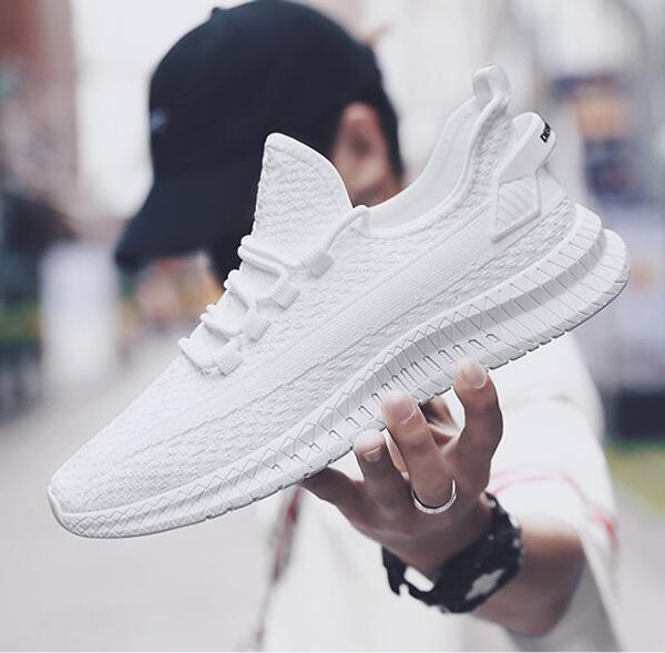 

european and american designers 2019 autumn luxury breathable sports running shoes mesh men's tide shoes sports shoes ing, Black