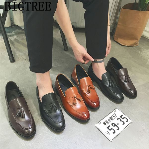 

mens dress shoes loafers black tassel shoes men leather brown dress gents oxford coiffeur fashion sapato social masculino