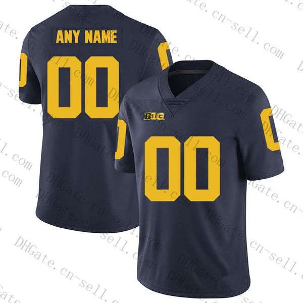 Custom Michigan WoLverines Любое имя S-6XL Белый синий желтый 2 Ши Patterson 7 HUDSON 10 BUST WOLDSONB NCAA College Football Jersey