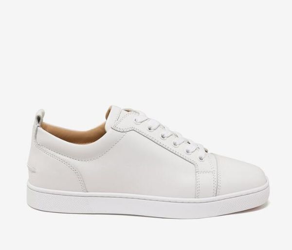 

new 2019 designer sneakers red bottom shoe low cut suede spike luxury shoes for men and women shoes party wedding crystal leather sneakers, Black