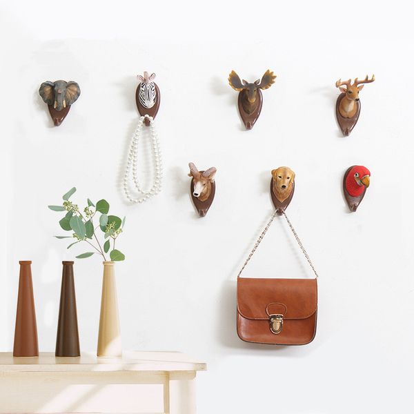 2019 Wholesale Lovely Animal Shape Rails Decorative Coat Hook Wall