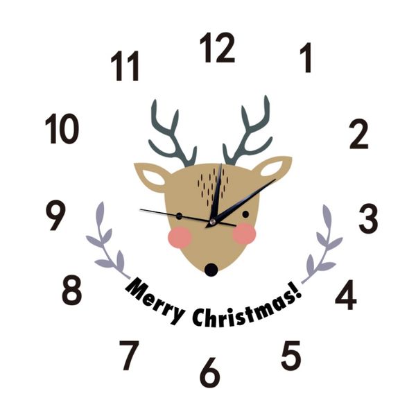 

diy deer cartoon wall clock wall hanging novelty classroom home decoration children clocks large