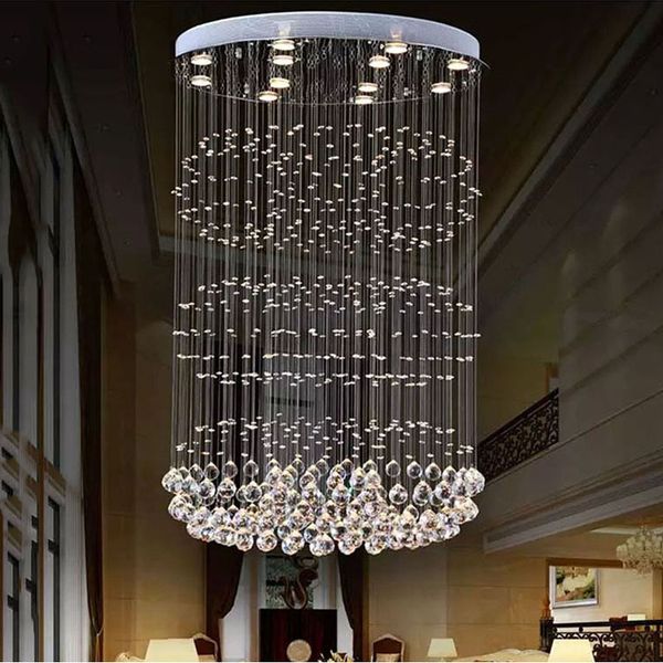 

modern raindrop led crystal chandeliers lighting ceiling chandelier lamp for living room l villa home decoration