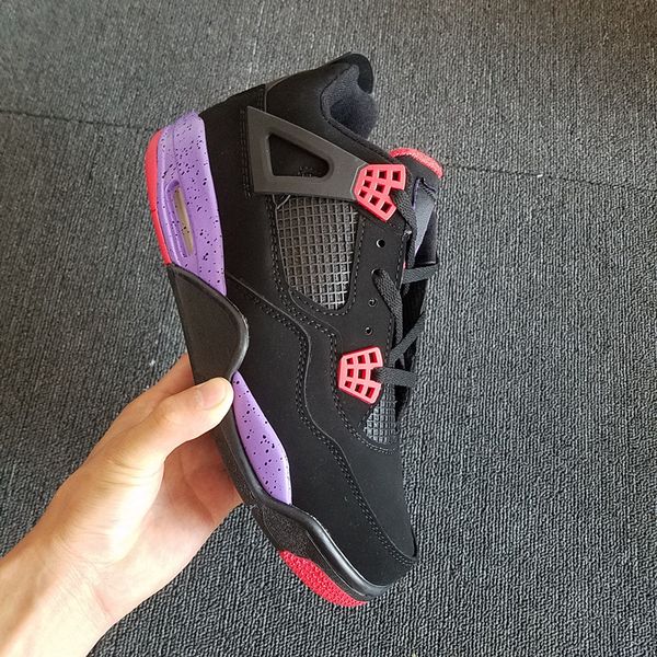 

new 4 iv nrg black purple red men basketball shoes sports sneakers women trainers size 36-47