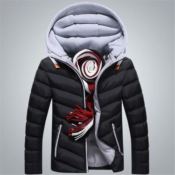 

hooded winter jacket men european style casual slim stand collar patchwork thick 4xl mens winter jackets parkas coats, Tan;black