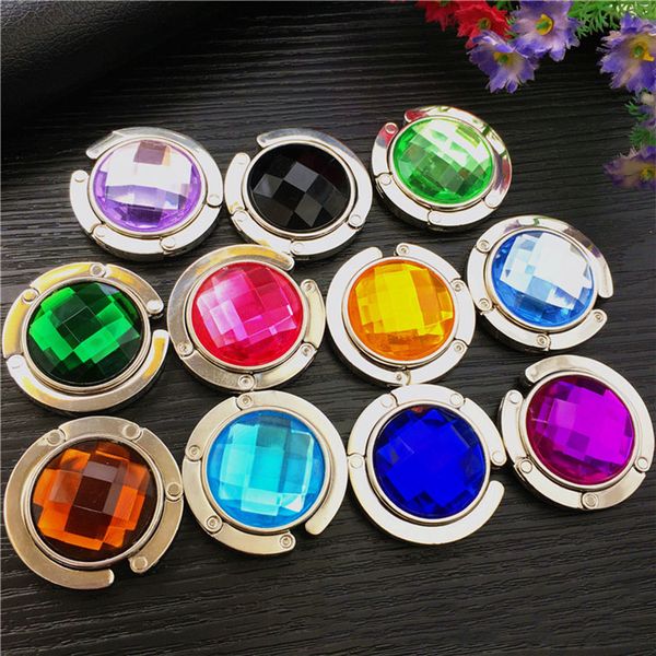 

multi color bag desk hanging hook portable folding handbag hook handbag hanger table desk hanger clip purse bag holde