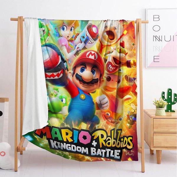 

designer luxury cartoon brothers throw blanket sleeping blanket flannel blanket travel sofa single double large bedding (h6)