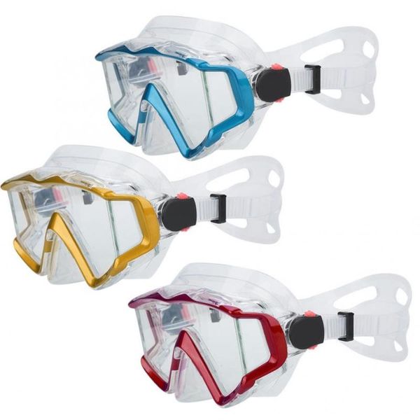 

scuba adults silicone swim goggles silica gel snorkeling scuba diving mask swimming glasses wwith glasses box dive equipment