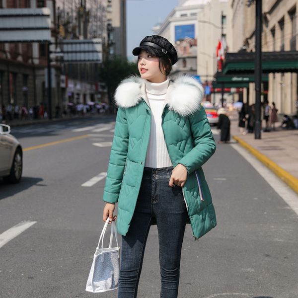 

long new fashion slim women fur winter skiing jackets cotton padded warm thicken ladies coat long skiing jackets clothing