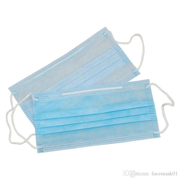 

нетканые одноразовая маска для лица 3 слоя пыли proof безопасность работы маски мужчины женщины тест главная очистка маски для лица