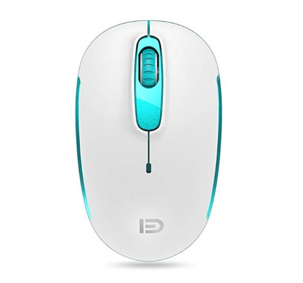 

wireless mouse (battery included), fd m510c 2.4g mini silent click cordless mouse, optical travel mice with nano usb receiver for desktop