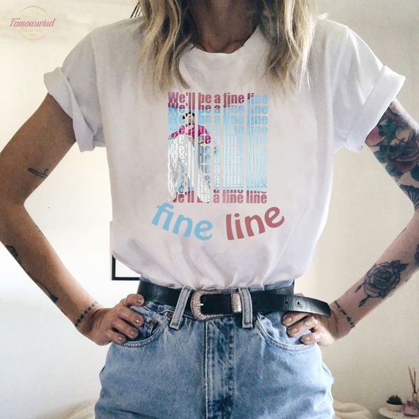 

hip hop harry styles t shirt fine line love on tour women summer harajuku tees female ullzang t shirt 90s tshirt, White