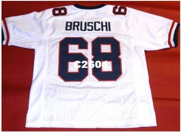 

men custom #68 tedy bruschi custom arizona wildcats college jersey size s-4xl or custom any name or number jersey, Black;red