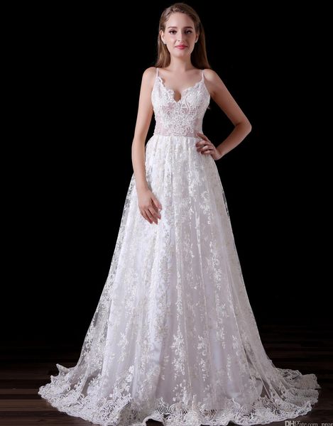 

elegant girls dresses v neck spaghetti open back a line lace long party formal evening dresses for women prom party dresses, Black;red