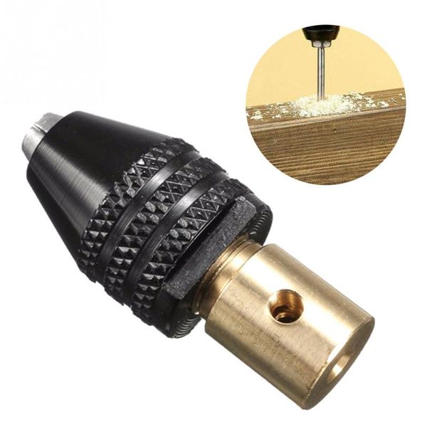

3mm three-jaw head brass center shaft mini drill chuck durable clamp 0.3-3.5mm