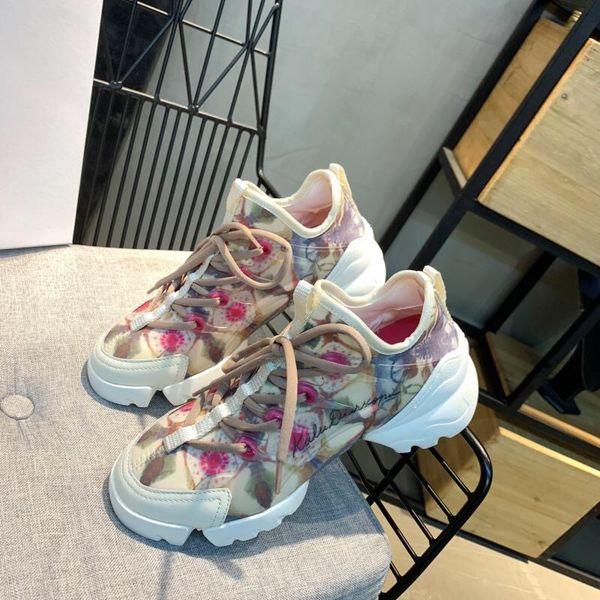 

Дизайнер 3M светоотражающие роскошные белые кожаные повседневная обувь девушки ж