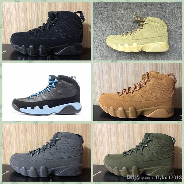 

j009ha dream it do it 9 9s mens outdoor shoes anthracite the spirit bred cool grey unc pe athletics sports sneakers 40-46