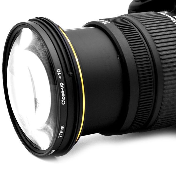 

77mm professional close-up macro filter set pgraphy lens kit +1 +2 +4 +10 camera magnification wide angle accessories