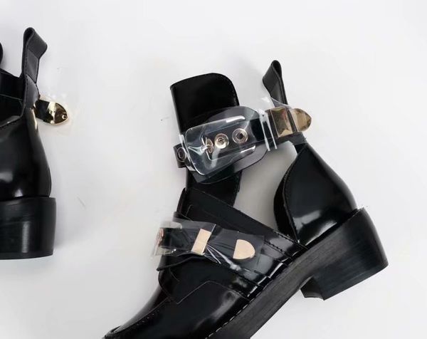 

2 designered short boots real leather women heavy-duty soles snow boots casual martin wholesale fashion motorcycle boots, Black