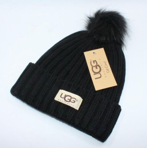 

beanies cap the hundreds brand new high-quality winter hat pom poms knitted hats made of, Blue;gray