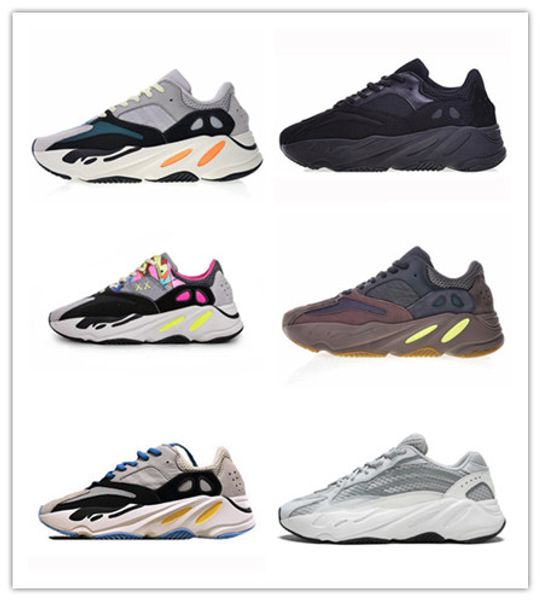 

Hot2019 Kanye West 700 Wave Runner Running Shoes For Mens Womens 700s V2 Static Sports Sneakers Mauve Solid Grey Luxury Designer Shoes